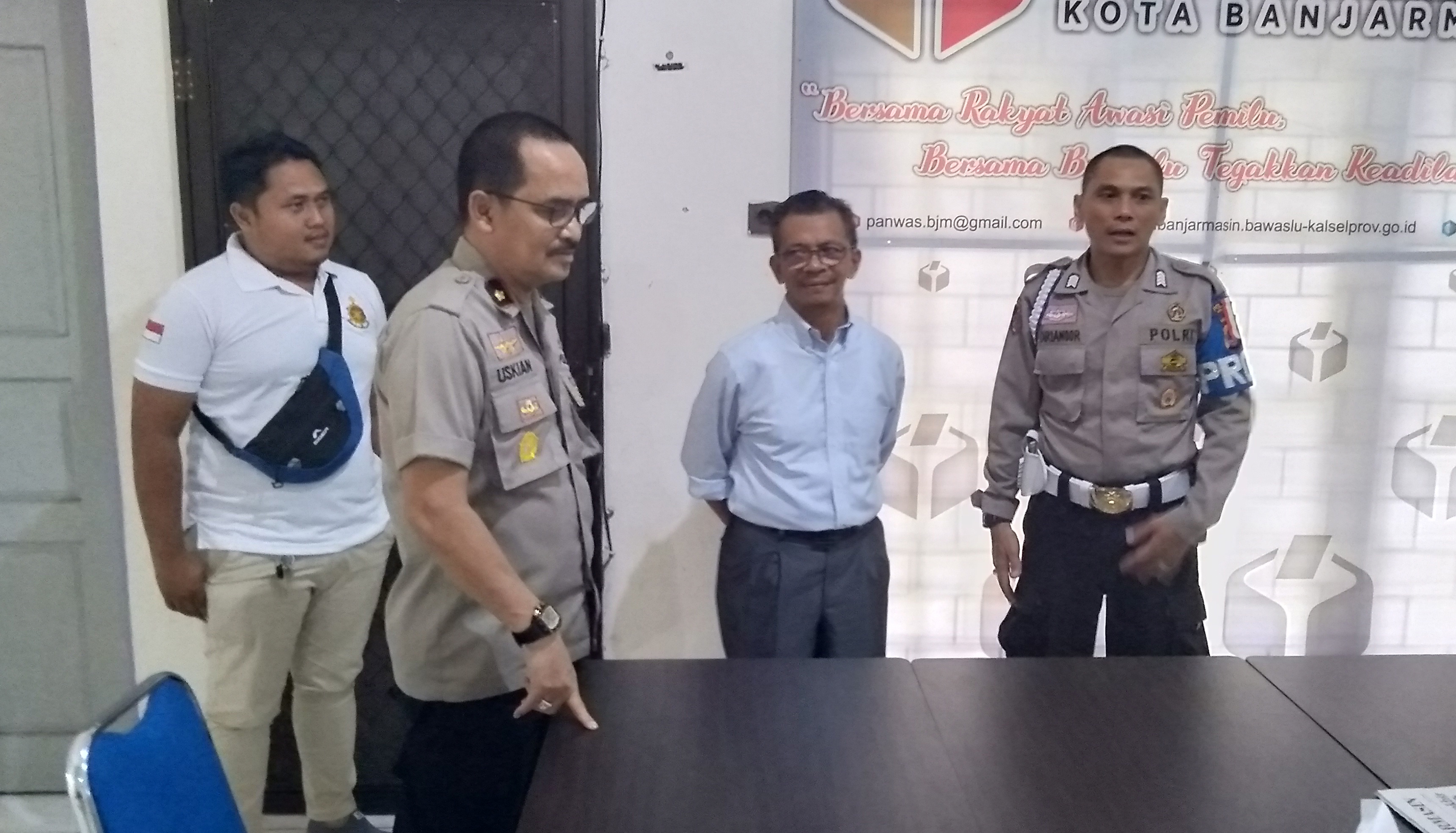 Kapolsek Banjarmasin Timur Kunjungi Kantor Bawaslu Banjarmasin