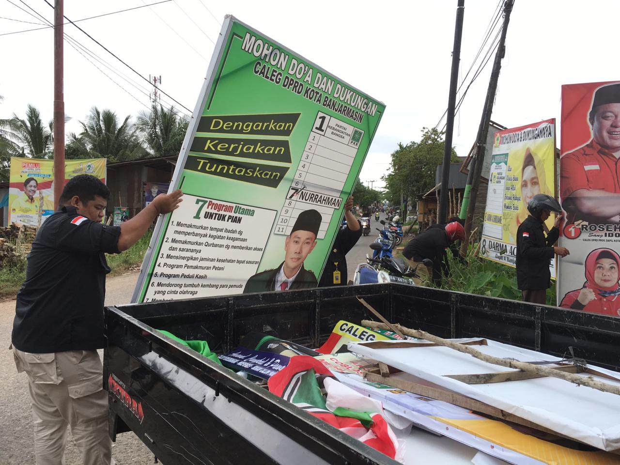 Masih Banyak Caleg Melanggar Ketentuan Pemasangan APK