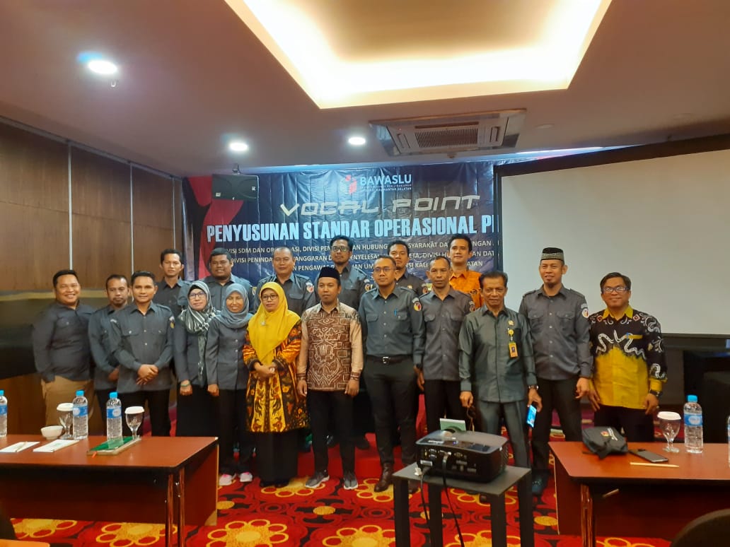 Bawaslu Gelar Vocal Point Penyusunan SOP