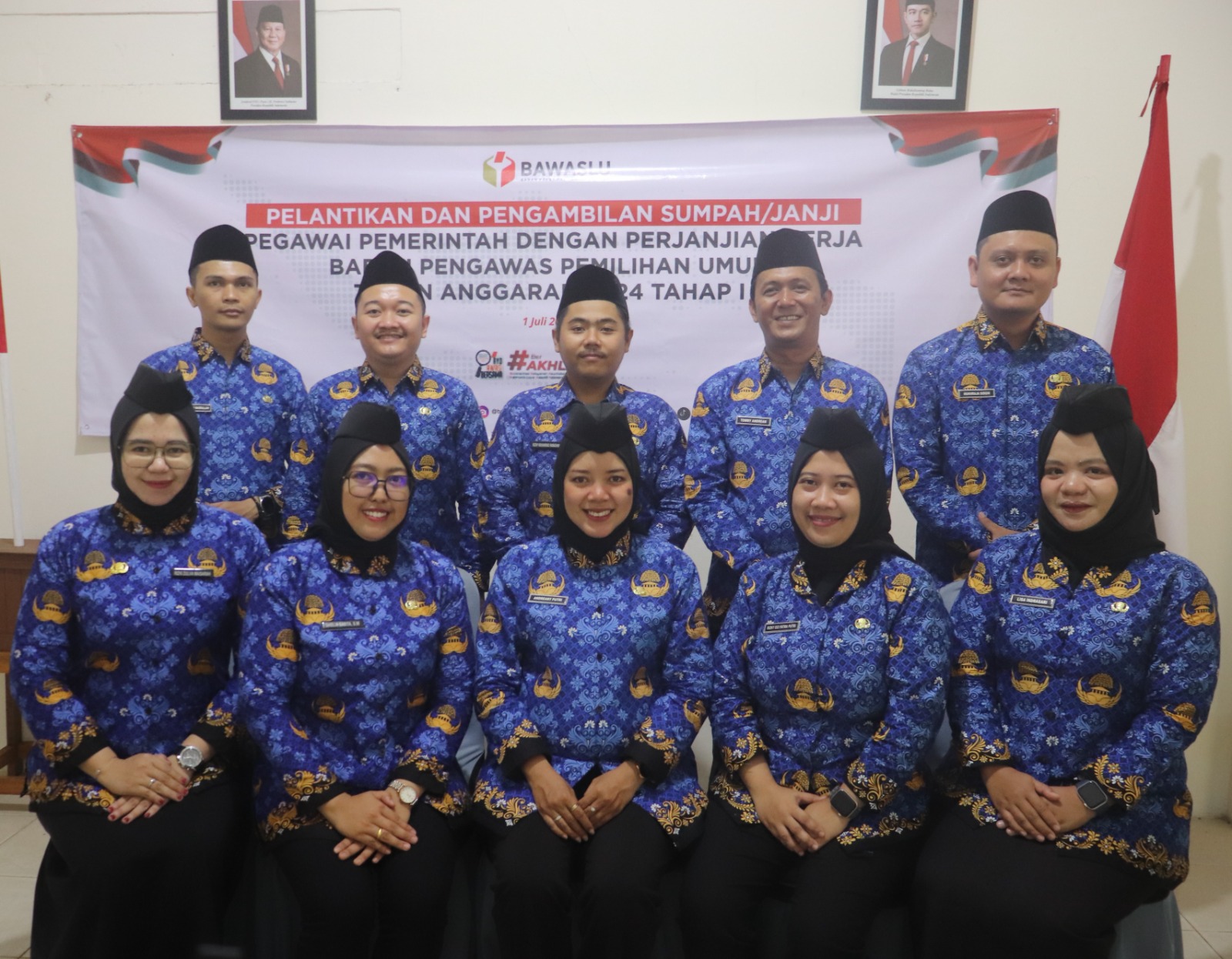 Pelantikan PPPK Bawaslu Kota Banjarmasin 