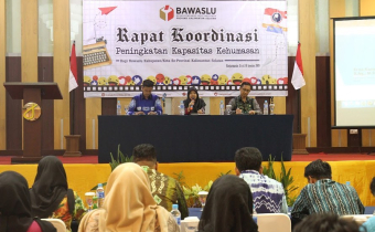Bawaslu Menumbuhkan Citra Positif, Rakor Peningkatan Kapasitas Kehumasan