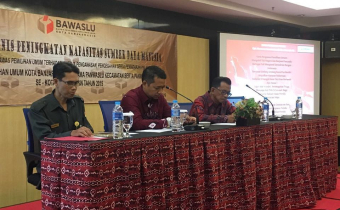 Bawaslu Kota Banjarmasin Adakan Bimtek SDM untuk Meningkatakan Kapasitas.