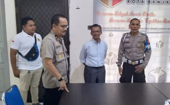 Kapolsek Banjarmasin Timur Kunjungi Kantor Bawaslu Banjarmasin