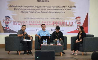 Jaga Integritas dan Akuntabilitas Pengelolaan Keuangan : Bawaslu Kal-Sel Gelar Rakernis